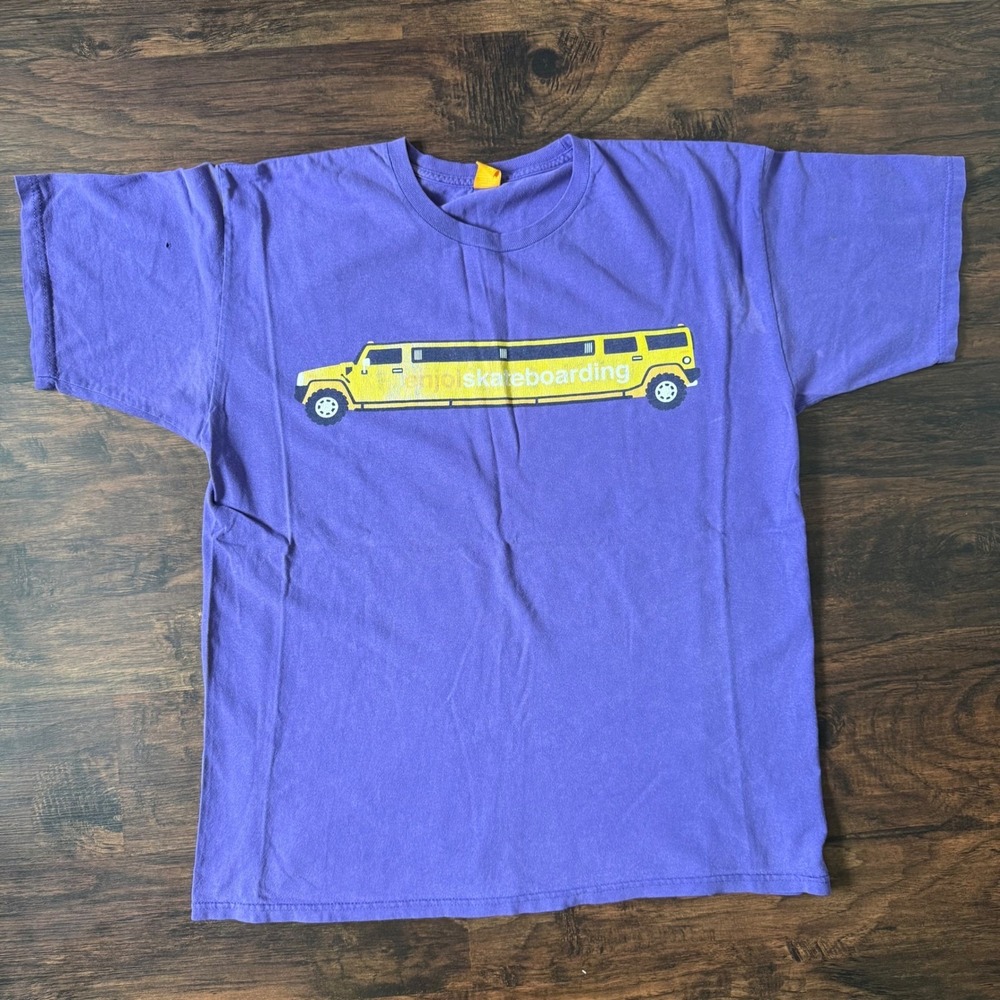 VTG‎ Enjoi Skateboarding Hummer T Shirt Purple Jose Rojo Skate Tee XL